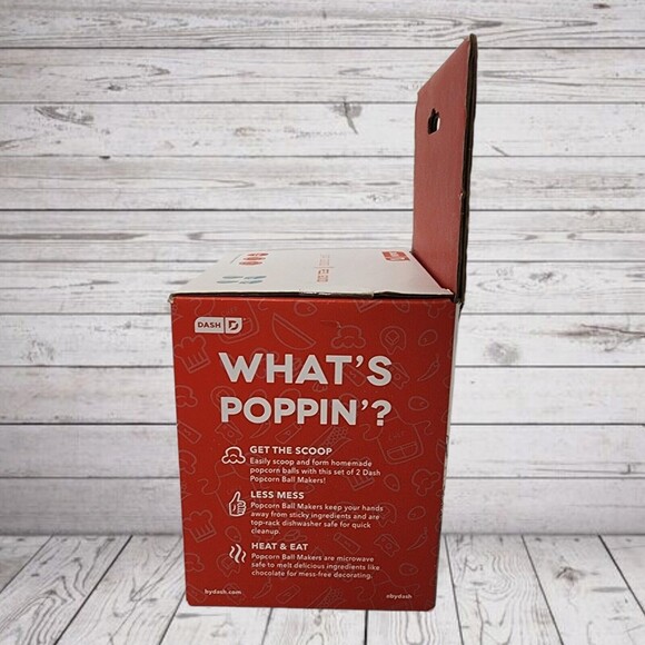 DASH Popcorn Ball Maker - Aqua - Set of 2 / Easy Grip Handle - Picture 4 of 5